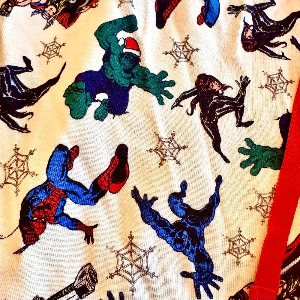 Hanna Andersson Marvel‎ Pajama Pants Kids M Organic Cotton Avengers Print